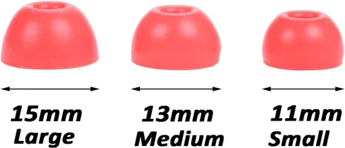 Miniatura 3 de Juego de almohadillas de silicona de repuesto para auriculares Beats Studio Buds, 6 pares (negro)