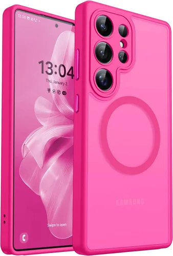 Miniatura 40 de CANSHN Funda diseñada para Samsung Galaxy A16-5G [protección completa de la cámara] [compatible con Magsafe] funda protectora trasera translúcida