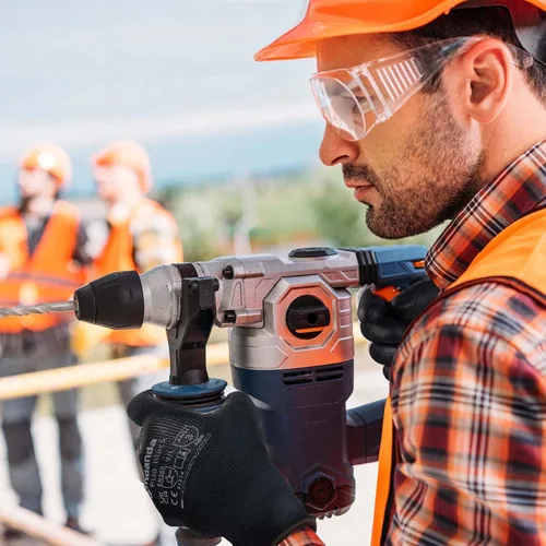 Miniatura 6 de ANDANDA Guantes de Trabajo de Seguridad, Guantes de Jardinería de Punto Sin Costuras con Revestimiento de PU, Guante de Trabajo Ideal para Hombres