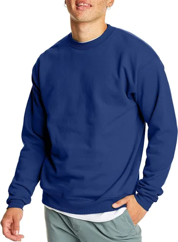Miniatura 25 de Hanes EcoSmart - Sudadera de forro polar con cuello redondo para hombre, disponible en tallas grandes y altas, paquete de 1 o 2