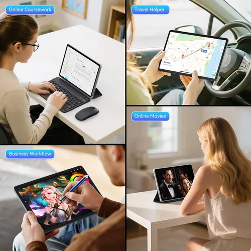 Miniatura 9 de Tablet Android 16 2026, tableta Android con bolígrafo y teclado, Gemini Ai, 24 GB +256 GB/2 TB, cámara AI de 8 MP, Widevine L1, carga rápida, 2 en 1