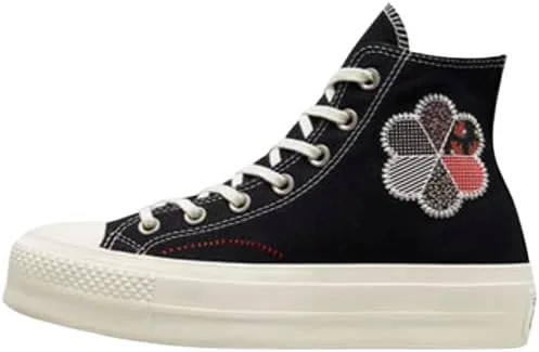 Miniatura 3 de Converse Chuck All Star Lift - Tenis para mujer con diseño de patchwork Sz 7, Varios