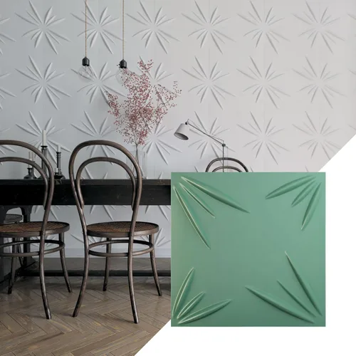 Miniatura 45 de Ekena Millwork WP20X20INWH 19 5/8 pulgadas de ancho x 19 5/8 pulgadas de alto Inula EnduraWall Decorativo 3D Panel de Pared Cubre 2.67 pies cuadrados