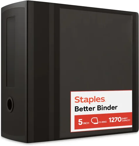 Miniatura 46 de Carpetas Better View de 1-1/2 pulgadas de STAPLES con anillos en D (blanco)