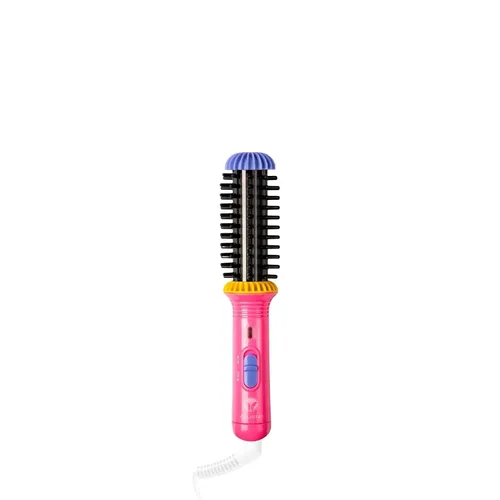 Miniatura 9 de Calista GoGo Mini Cepillo Redondo Calentado Riza, Toca, Desenfríza, Alisa y Estiliza el Cabello con Mini Herramienta de Estilo de 7” Calienta
