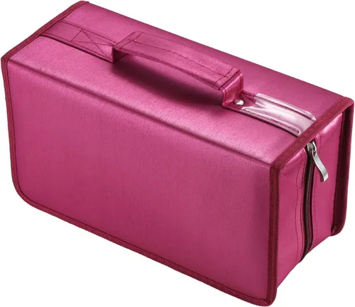 Miniatura 7 de alavisxf xx Funda para CD, funda de nailon para DVD de capacidad 160, soporte para CD, organizador de almacenamiento de discos portátil para el auto