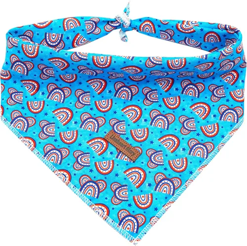 Miniatura 46 de Lionheart Glory Bandana para perro, bufanda azul para perro, estampado de cerveza, ajustable para perros pequeños a grandes