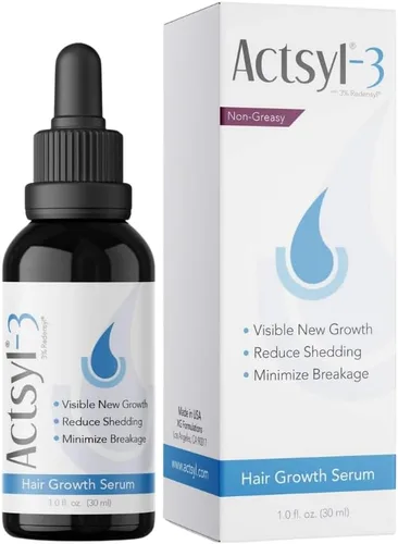 Actsyl -3 Suero para el crecimiento del cabello con Redensyl: crece un cabello más grueso, más completo, más fuerte, reduce la caída y la rotura |