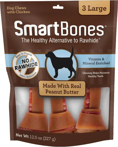 Miniatura 15 de SmartBones Con masticables grandes de pollo real, dale a tu perro un masticable sin cuero crudo para perros, 3