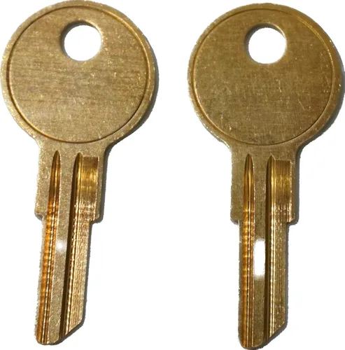 Miniatura 2 de Par de llaves de repuesto para gabinetes de archivos HON y varios muebles de oficina con códigos 101E a 255E cortados a código (101E)