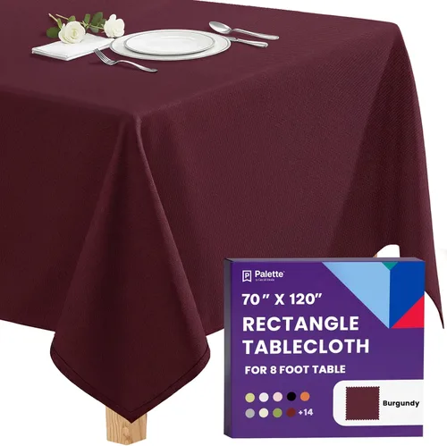Miniatura 45 de Gee Di Moda - Mantel rectangular de 60 x 84 pulgadas – Mantel rectangular de poliéster lavable para mesa de 5 pies