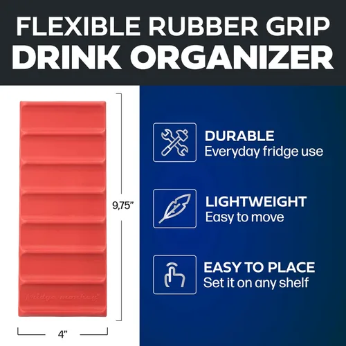 Miniatura 4 de Cooks Innovations Organizador de bebidas para nevera, 1 paquete de organizadores y almacenamiento para refrigerador, soporte para botellas de agua