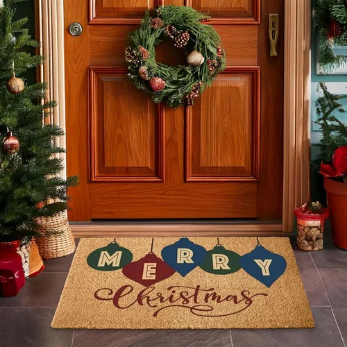 Miniatura 33 de LuxUrux Alfombra de Fibra de Coco de Bienvenida - Respaldo Extra Resistente, 17'' x 30'' Alfombra Natural para Puerta - Fácil de Limpiar, Hermoso