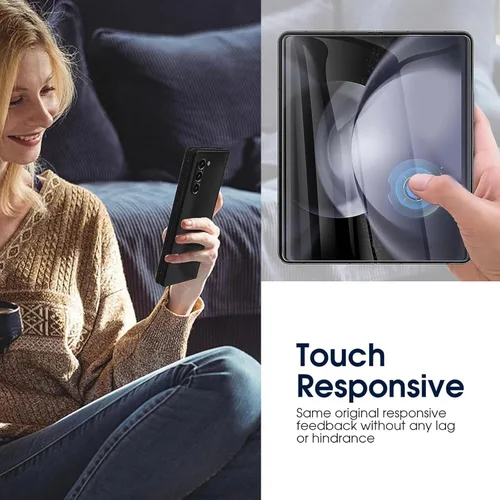 Miniatura 7 de 2 juegos de protectores de pantalla para Samsung Galaxy Z Fold 7, película de hidrogel de TPU interior + protector de pantalla frontal y trasera HD