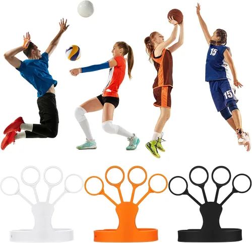 Miniatura 6 de Haull 6 piezas de ayuda de tiro de baloncesto Flickglove Equipo de entrenamiento de baloncesto para mejorar tiro y potencia Guante de silicona
