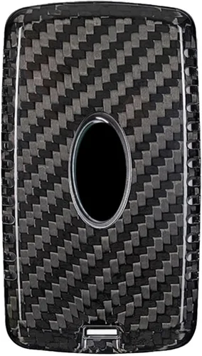 Miniatura 3 de Funda para llavero de fibra de carbono genuina para Land Rover Defender Discovery 5 Sport para Range Rover Evoque Sport Velar Vogue 2017-2023 Funda