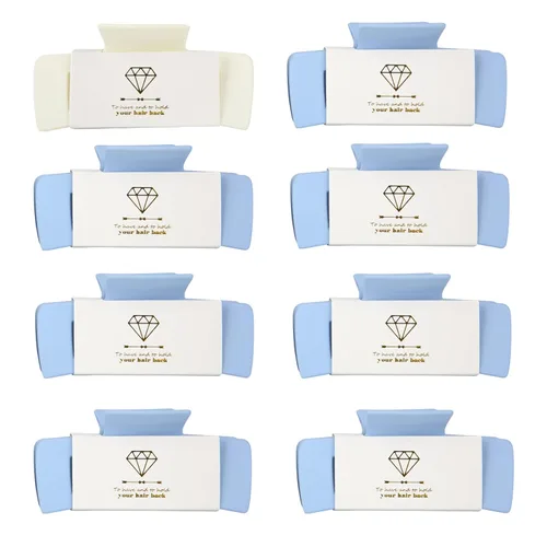 Miniatura 53 de 8 piezas de regalos de propuesta para dama de honor, juego de 8 pinzas de cabello de 10.4 cm cuadrados para despedida de soltera, ideas de regalo
