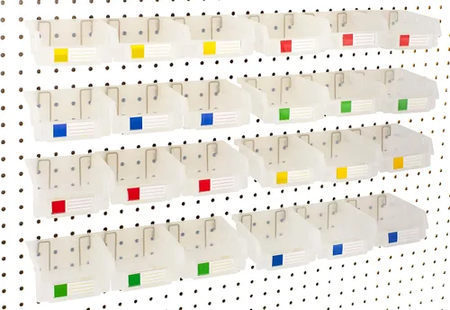 Miniatura 32 de Papeleras de Pegboard – tamaños 3.5", 5", o 7" Negro