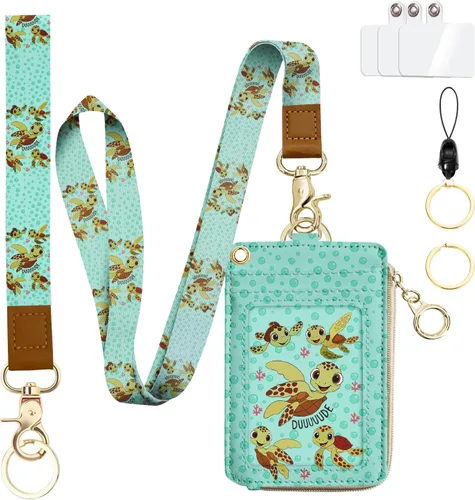 Miniatura 18 de bolimoss Soporte para credencial de sol y luna y cartera con cordón, cordones removibles para maestras, cartera para mujeres con correa