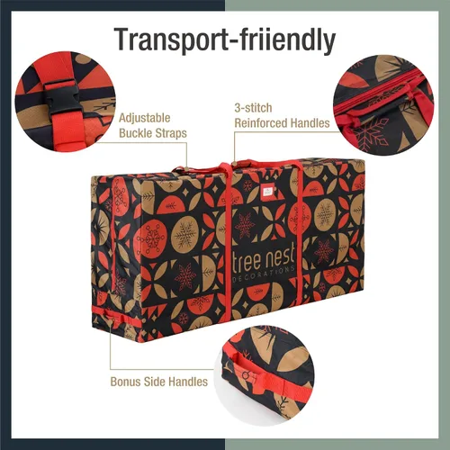 Miniatura 5 de Tree Nest Bolsa de almacenamiento para árbol de Navidad, caja de árbol de Navidad de 9 pies para árboles artificiales desmontados, bolsas