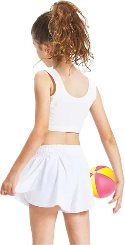 Miniatura 5 de Pantalones cortos de mariposa para niñas con forro de elastano, pantalones cortos de mariposa con bolsillo
