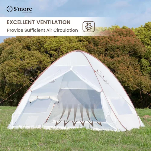 Miniatura 5 de S'More 1/2 Person Beach Tent, Lightweight & Easy Set Up Pop up Tent, UFP 30+ Quick Portable Sun Shade Shelter for Beach,Picnic, Backyard, Festival