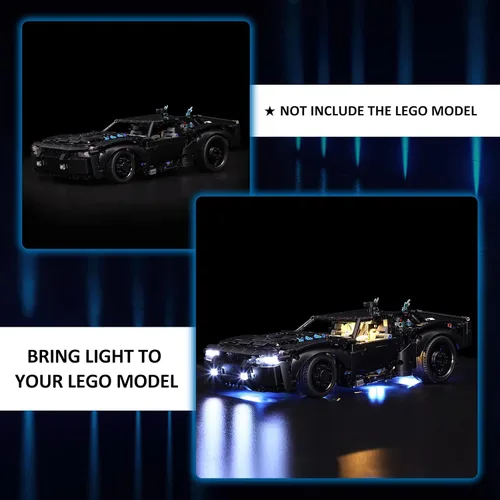 Miniatura 6 de YEABRICKS Luz LED para Lego-42127 Technic The Batmobile Building Blocks Model (Lego Set no incluido)