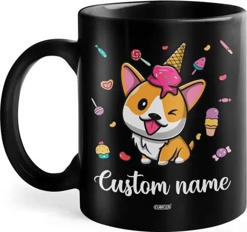 Miniatura 23 de CUBICER Taza de café de cerámica negra personalizada, tazas de béisbol para mamá, con nombre personalizado, tazas grandes, regalos de cumpleaños