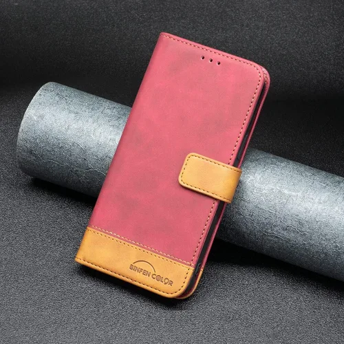 Miniatura 4 de jioeuinly Case Compatible with Celular Kalley Element 5+Plus Phone Case Flip Stand Cover PU Leather BF11 Wallet Case Red