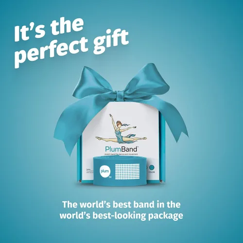 Miniatura 6 de The PlumBand - Banda elástica para baile y ballet, paquete premium listo para regalo, tamaños para niños y adultos, mejora tu spagat, flexibilidad