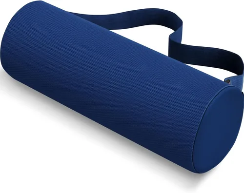 CushZone Cojín de Asiento, Almohada de Soporte de Rollo Lumbar para Silla de Oficina, Automóvil, Silla de Juegos, Cojín de Respaldo de Espuma Azul