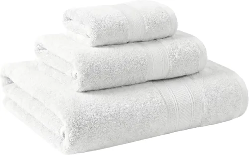 Miniatura 71 de Superior Juego de 2 toallas de baño de fibra larga 100% algodón peinado de 27.64 oz/m², para baño, ducha, cocina, súper suave, afelpado, altamente