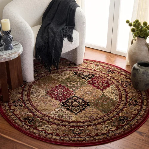 Miniatura 22 de SAFAVIEH Lyndhurst Collection LNH221C - Alfombra cuadrada de 8 pies multicolor / beige tradicional oriental, no desprende pelusa, para sala