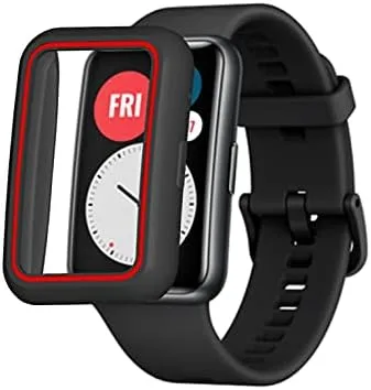 Miniatura 4 de Senter Funda de TPU para Huawei Watch FIT, suave anti caída TPU funda protectora piel para Huawei Watch FIT Smart Watch Negro