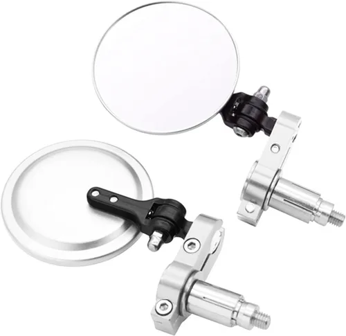 Miniatura 11 de Accesorios Espejos de motocicleta Espejo lateral redondo plegable de 3 pulgadas para Yamaha YZF R15 XT660 TMAX 500 TMAX 530 XP500 XP530