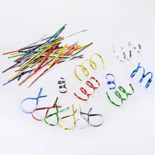 Miniatura 4 de M METERXITY Paquete de 750 corbatas de metal de 12 pulgadas para Navidad, decoración de fiestas, plantas de jardín, envoltura de regalos, pan