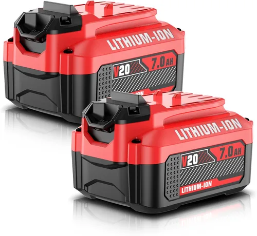 Bonadget Nuevo 2PACK de 7.0Ah para batería de 20V Craftsman para batería V20 Craftsman CMCB205 CMCB202 CMCB204 CMCB206 Reemplazo de batería de