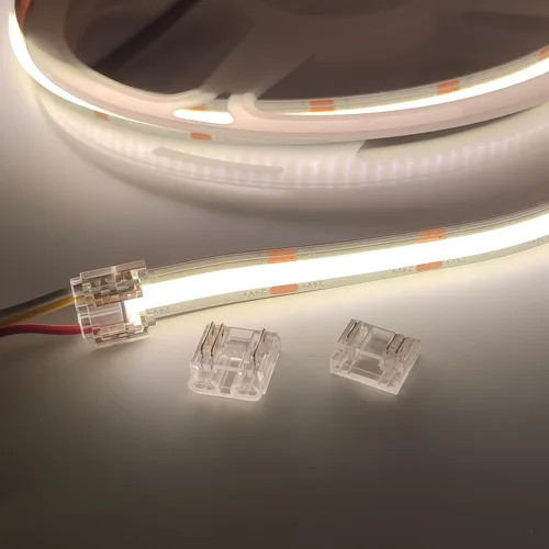 Miniatura 5 de Conector de tira LED de 3 pines, kit sin soldadura CCT COB de 0.394 in, paquete de 25 Juntas de tira a tira y tira a cable, para cables 22 AWG, se