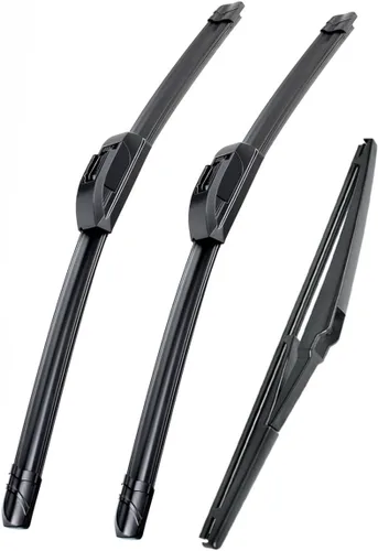 Repuesto para limpiaparabrisas silencioso Mazda CX-5 2013-2016 – Juego de limpiaparabrisas delantero y trasero FIOSLPINS (paquete de 3) de 24