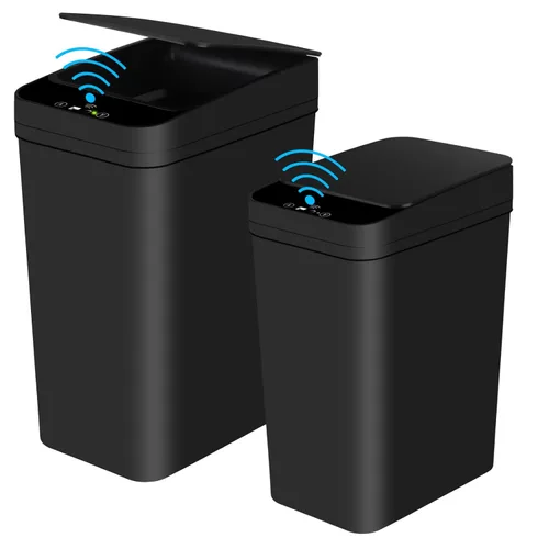 Miniatura 17 de Anborry - Cubo de basura inteligente sin contacto para baño de 8.3 litros con sensor de movimiento automático, cubo de basura eléctrico estrecho