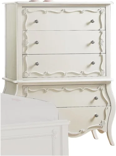 Miniatura 3 de ACME Edalene Twin Bed- Blanco perla