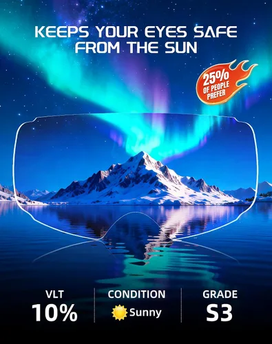 Miniatura 5 de Innerking Gafas de esquí intercambiables, gafas de nieve con lente magnética, gafas de snowboard antivaho OTG para mujeres, hombres, adultos