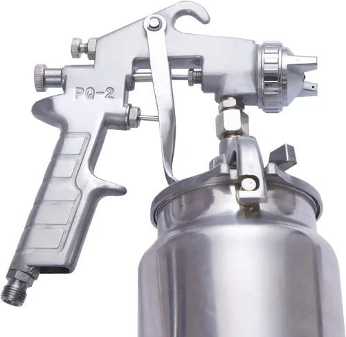 Miniatura 3 de Pistola pulverizadora profesional de alimentación por sifón, boquilla de 0.071 in para rociar pinturas a base de aceite o látex, con kits