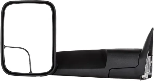 Miniatura 35 de Juego de montaje de espejos laterales Compatible con 1987-2002 para Jeep Wrangler con puerta media, plegable manual, espejo negro manual texturizado