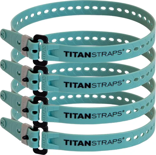 Miniatura 15 de Titan Utility Straps - Correas de tensión fáciles de usar y fiables para asegurar bicicletas y motocicletas, esquís, mangueras de jardín, Verde lima