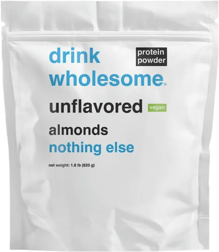 Miniatura 9 de drink wholesome Proteína vegana de almendras de chocolate en polvo para estómagos sensibles Proteína integral mínimamente procesada Sin