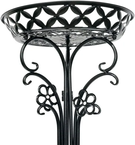 Miniatura 3 de Paquete de 2 soportes de metal para plantas en maceta, soportes altos para macetas para interiores y exteriores, estante decorativo para plantas