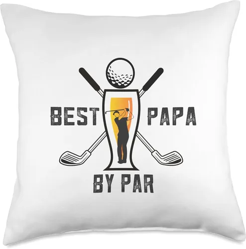 Miniatura 4 de Best Dad By Par Funny Golf Lover Quote Throw Pillow