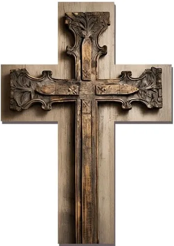 Miniatura 8 de JIBEVEYYI -Cruz de madera, decoración de pared cruzada, cruces decorativas para la pared, cruz religiosa decoración del hogar, cruz de pared