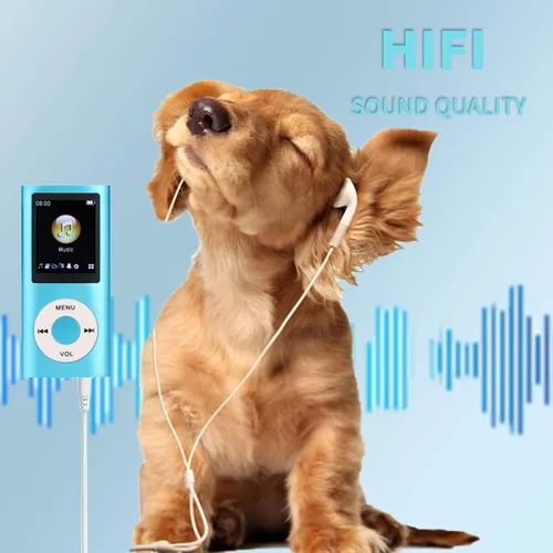 Miniatura 3 de Reproductor de MP3, reproductor de música MP3 portátil sin pérdidas delgado con auriculares, pantalla LCD de 1.8 pulgadas, reproductor de música